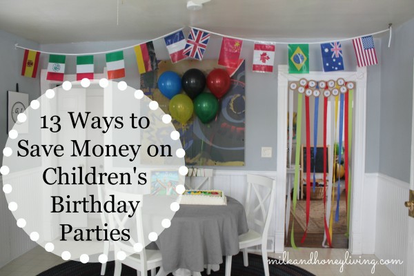 13 ways to save money on birthday parties